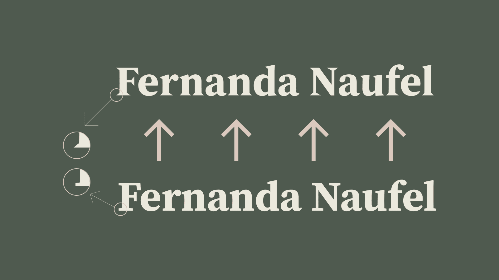 Ajustes tipográficos no logo da Fernanda Naufel